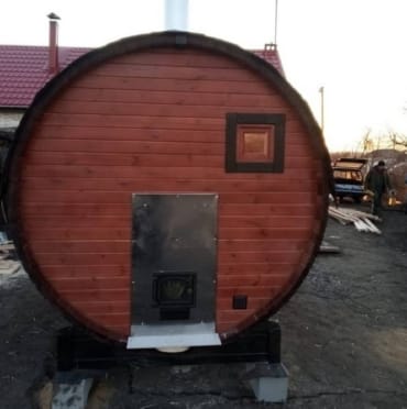 Монтаж бани-бочки №411 от 21.04.2021 в Каменске-Шахтинском
